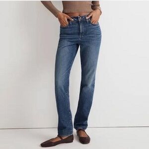 madewell dark wash “perfect vestige” jeans